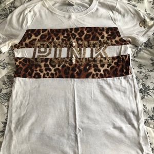 Pink Bling Leopard Shirt